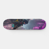 Cyberpunk Futuristic Trippy Skateboard Deck (Horizontaal)