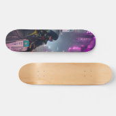 Cyberpunk Futuristic Trippy Skateboard Deck (Horizontaal)