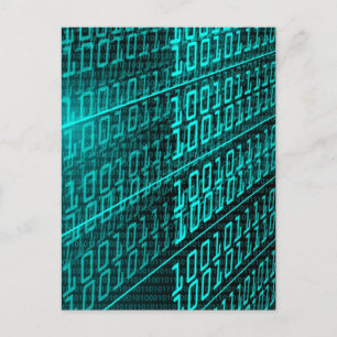 Cyberpunk Futuristische Computer Technologie Circu Briefkaart