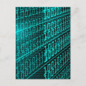 Cyberpunk Futuristische Computer Technologie Circu Briefkaart (Voorkant)