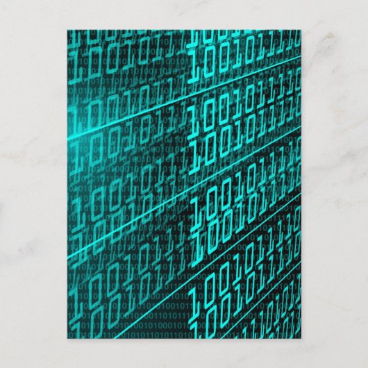 Cyberpunk Futuristische Computer Technologie Circu Briefkaart (Voorkant)