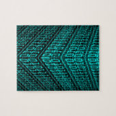 Cyberpunk Futuristische Computer Technologie Circu Legpuzzel (Horizontaal)