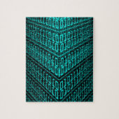 Cyberpunk Futuristische Computer Technologie Circu Legpuzzel (Verticaal)