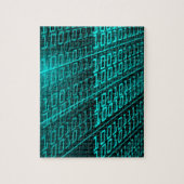 Cyberpunk Futuristische Computer Technologie Circu Legpuzzel (Verticaal)