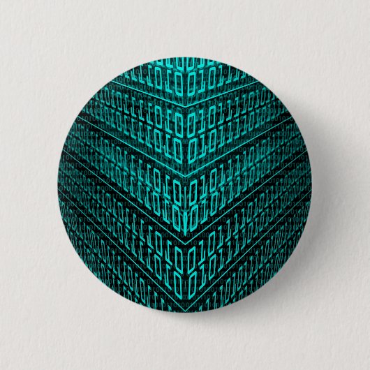 Cyberpunk Futuristische Computer Technologie Circu Ronde Button 5,7 Cm (Voorkant)