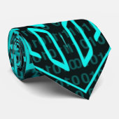 Cyberpunk Futuristische Computer Technologie Circu Stropdas (Opgerold)