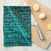 Cyberpunk Futuristische Computer Technologie Circu Theedoek (Quarter Fold)