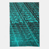 Cyberpunk Futuristische Computer Technologie Circu Theedoek (Verticaal)