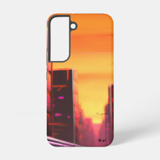 Cyberpunk galaxy s22-telefooncel AI art. Samsung Galaxy Hoesje