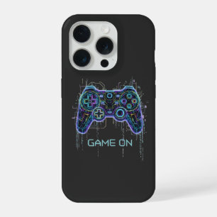 Cyberpunk-gamecontroller - Neon Game On Tech iPhone 15 Pro Case