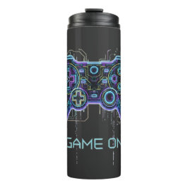 Cyberpunk-gamecontroller - Neon Game On Tech Thermosbeker