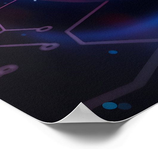 Cyberpunk-gamecontroller Poster (Hoek)