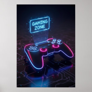 Cyberpunk-gamecontroller Poster