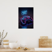 Cyberpunk-gamecontroller Poster (Keuken)