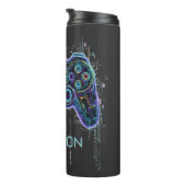  ​Cyberpunk Gaming Controller - Neon Game On Tech  Thermosbeker (Geroteerd rechts)