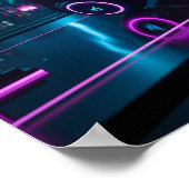 Cyberpunk Gaming Headset Poster (Hoek)