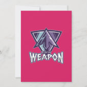Cyberpunk Gaming Logo | Triangle Warrior Emblem Kaart (Voorkant)