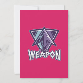 Cyberpunk Gaming Logo | Triangle Warrior Emblem Kaart