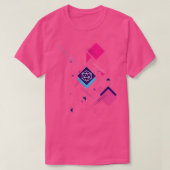 Cyberpunk Geometrische D20 Dice Tabletop RPG T-shirt (Design voorkant)