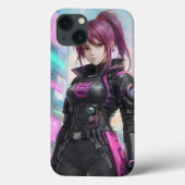 Cyberpunk Girl Case-Mate iPhone Case (Achterkant)