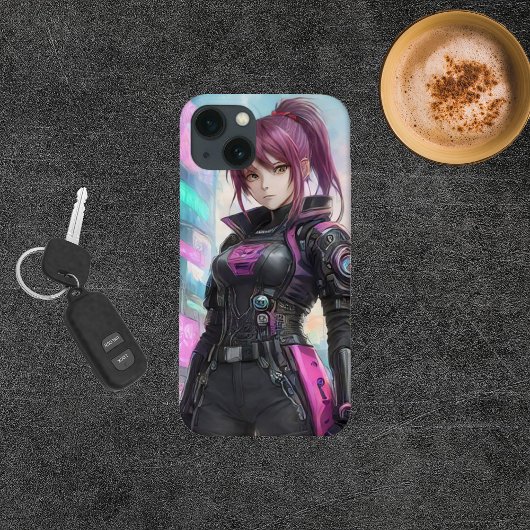 Cyberpunk Girl Case-Mate iPhone Case