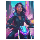 CyberPunk Girl thema klembord (Achterkant)