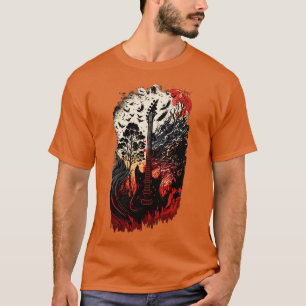 Cyberpunk Gitaar Gift Gitarist Rock Concert Festi T-shirt