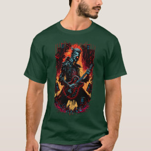 Cyberpunk Gitaar Gift Gitarist Rock Concert Festi T-shirt