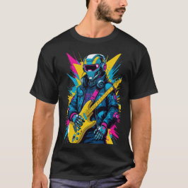 cyberpunk gitarist t-shirt