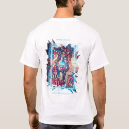 Cyberpunk Glitch Art & Gebroken Realiteit Grafisch T-shirt