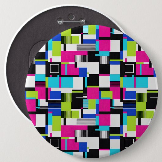 Cyberpunk Glitch Art Neon Email Speld Ronde Button 6,0 Cm (Voorkant /achterkant)