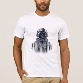 Cyberpunk Glitch Astronaut Systeemfout Esthetiek T-shirt