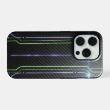 Cyberpunk Glow iPhone 15 Pro Sticker - Elektrisch 