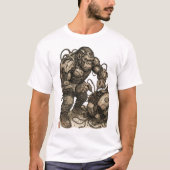 Cyberpunk Gorilla Mecha T-shirt (Voorkant)