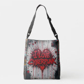 Cyberpunk Graffiti Crossbody Bag Crossbody Tas (Achterkant)