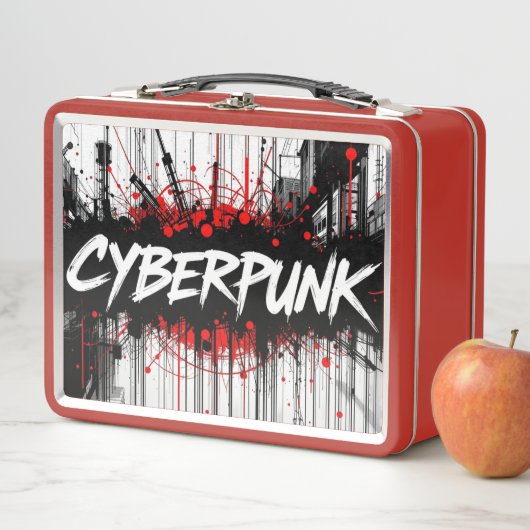 Cyberpunk Graffiti Metal Lunchbox – Streetcode (In situ)