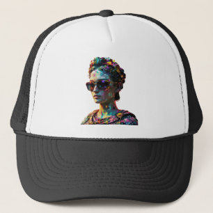 Cyberpunk Grieks beeldje Pet-Vaporwave Esthetisch  Trucker Pet