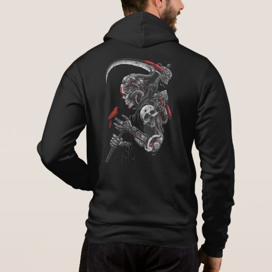 Cyberpunk Grim Reaper Hoodie (Achterkant)