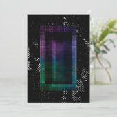 Cyberpunk Grunge Invitation Aankondiging (Staand voorkant)