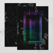 Cyberpunk Grunge Invitation Aankondiging (Voorkant / Achterkant)