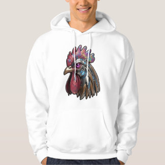 Cyberpunk Haan Iridiserende Mechanische Kunst Hoodie