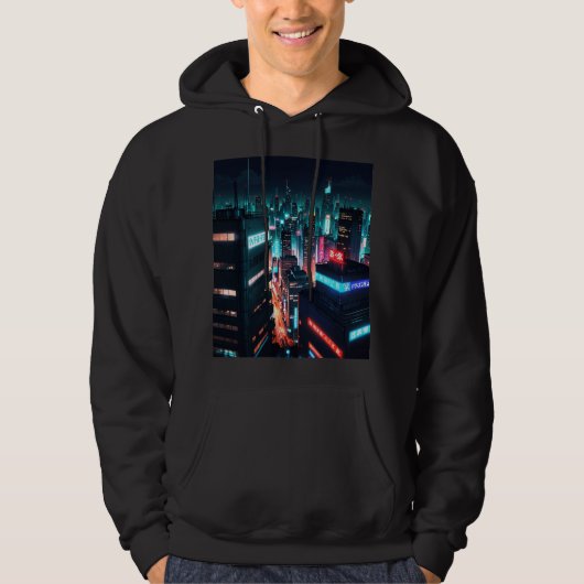 cyberpunk-habitat hoodie (Voorkant)