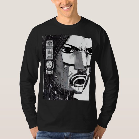 Cyberpunk Hacker Computer Geek design_13 T-shirt (Voorkant)