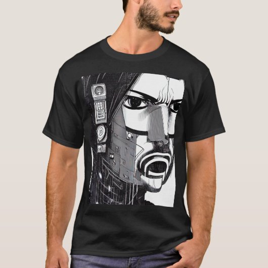 Cyberpunk Hacker Computer Geek design_13 T-shirt (Voorkant)