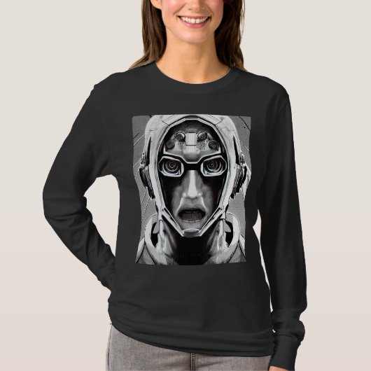 Cyberpunk Hacker Computer Geek design_17 T-shirt (Voorkant)