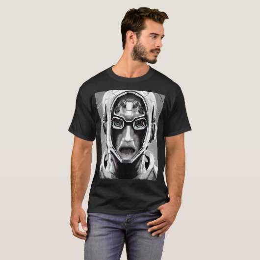 Cyberpunk Hacker Computer Geek design_17 T-shirt (Voorkant volledig)