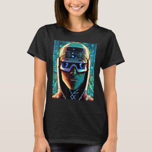 Cyberpunk Hacker Computer Geek design_18 T-shirt