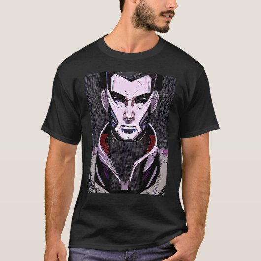 Cyberpunk Hacker Computer Geek design_1 T-shirt (Voorkant)