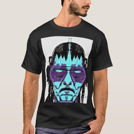 Cyberpunk Hacker Computer Geek design_3 T-shirt (Voorkant)