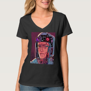 Cyberpunk Hacker Computer Geek design Premium_27 T-shirt